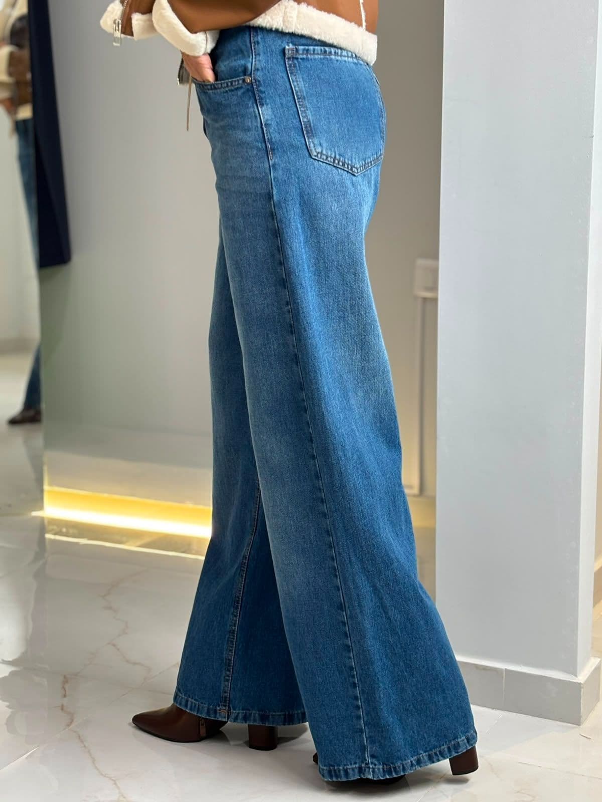 WIDE LEG TIRO ALTO RIGIDO