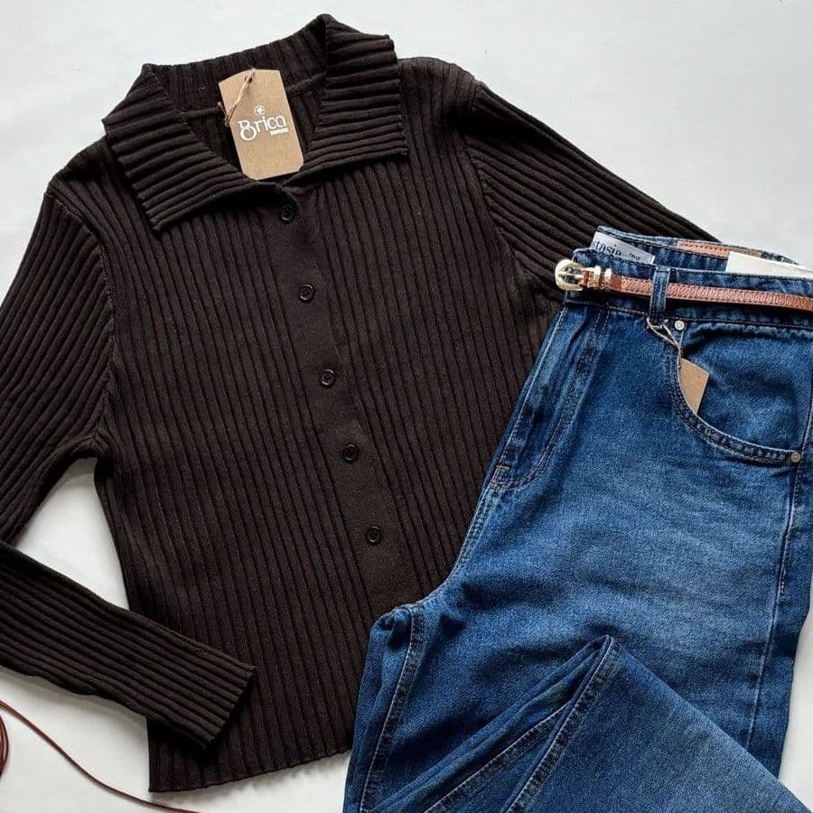 Sueter botones c/cuello
