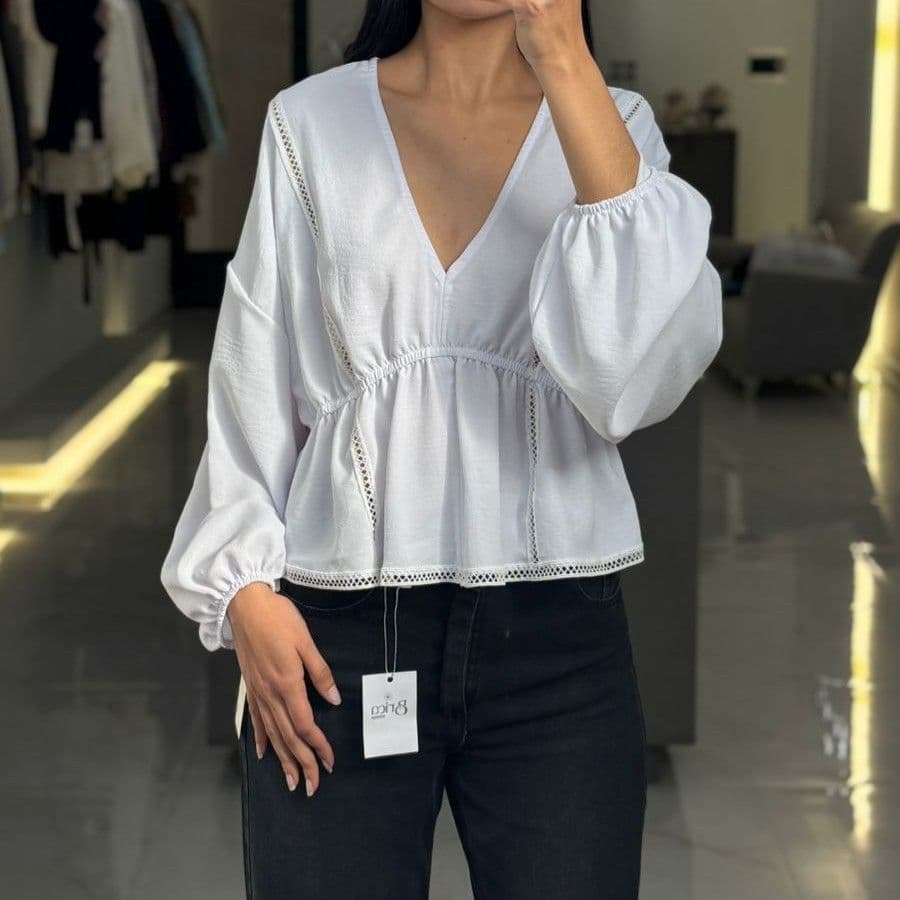 Blusa manga larga